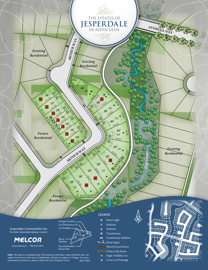 Jesperdale Estates Lot Map